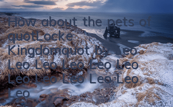 How about the pets of 