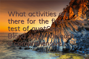What activities are there for the first test of 