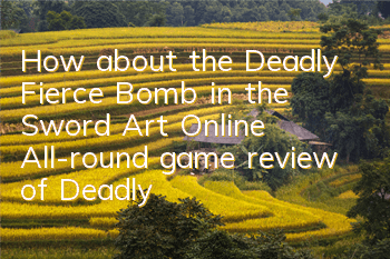 How about the Deadly Fierce Bomb in the Sword Art Online (All-round game review of Deadly Fierce Bomb)