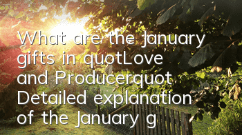 What are the January gifts in