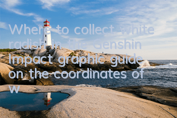 Where to collect white radish in the Genshin Impact (graphic guide on the coordinates of white radish collection)