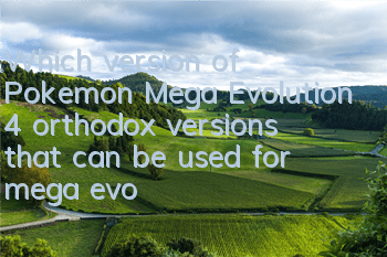 Which version of Pokemon Mega Evolution (4 orthodox versions that can be used for mega evolution)