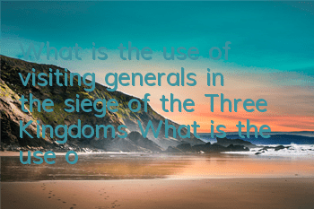 What is the use of visiting generals in the siege of the Three Kingdoms? What is the use of visiting a letter