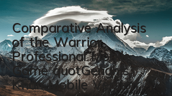 Comparative Analysis of the Warrior Professional Mobile Game 