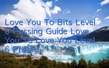 Love You To Bits Level 6 Passing Guide, Love You To Love You Level 6 Profile