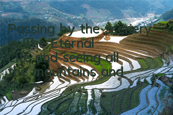 Passing by the scenery in 