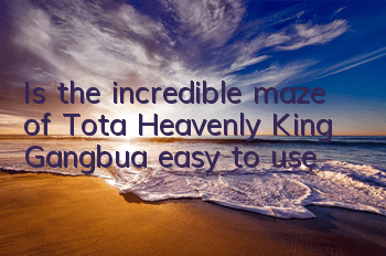 Is the incredible maze of Tota Heavenly King Gangbua easy to use?