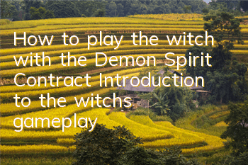 How to play the witch with the Demon Spirit Contract? Introduction to the witch's gameplay guide