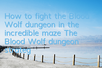How to fight the Blood Wolf dungeon in the incredible maze? The Blood Wolf dungeon strategy