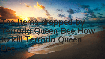 The items dropped by Terraria Queen Bee How to kill Terraria Queen Bee