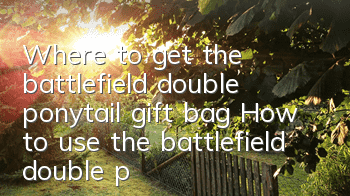Where to get the battlefield double ponytail gift bag? How to use the battlefield double ponytail gift bag