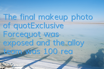 The final makeup photo of 