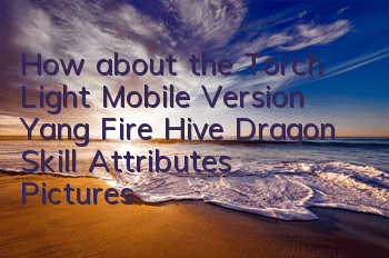 How about the Torch Light Mobile Version Yang Fire Hive Dragon? Skill Attributes Pictures