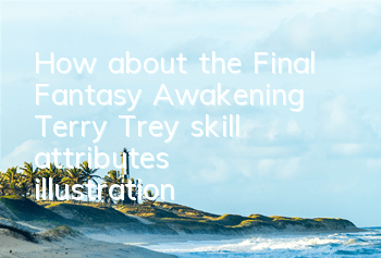 How about the Final Fantasy Awakening Terry? Trey skill attributes illustration