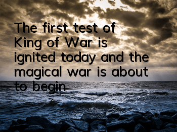 The first test of 