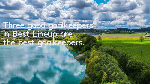 Three good goalkeepers in 