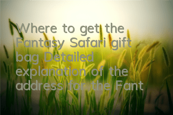 Where to get the Fantasy Safari gift bag? Detailed explanation of the address for the Fantasy Safari gift bag
