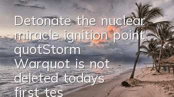 Detonate the nuclear miracle ignition point 